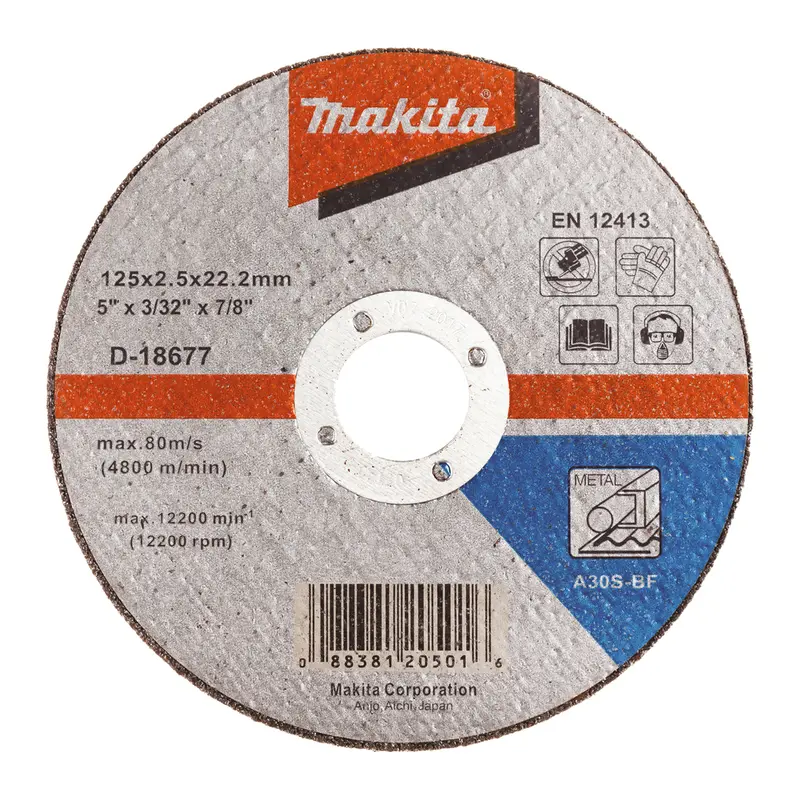 Makita D-18677 5-Inch Precision Metal Cut-Off Disc 1