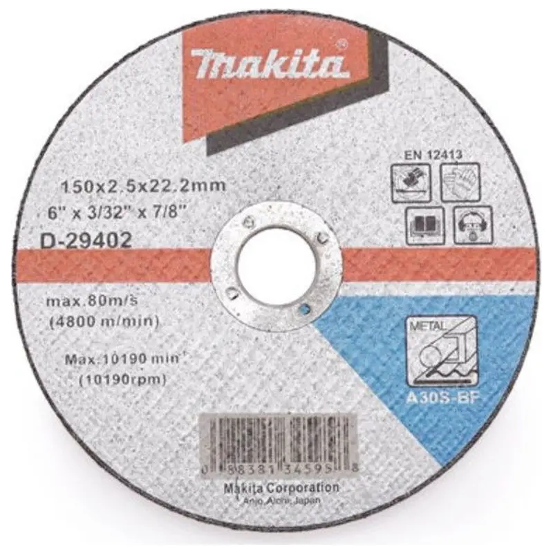 Makita D-29402 6-Inch High-Performance Metal Cutting Wheel 1