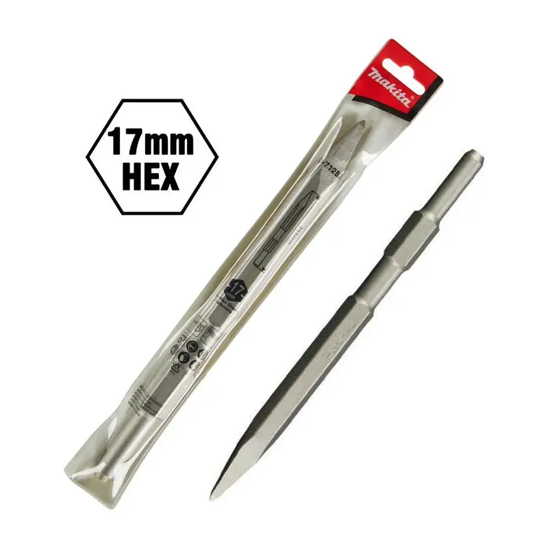 Makita D-71283 Hex Bull Point Chisel – 17X255Mm For Rotary Hammers 1