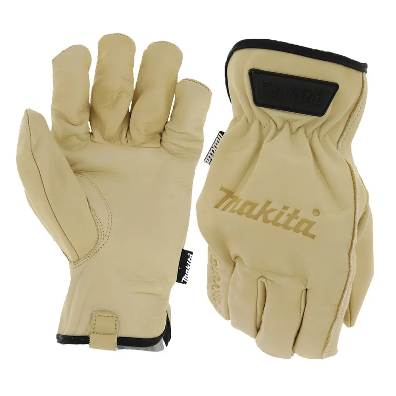 Makita Genuine Cowhide Leather Driver Gloves – Reinforced Palm & Fingertips 1