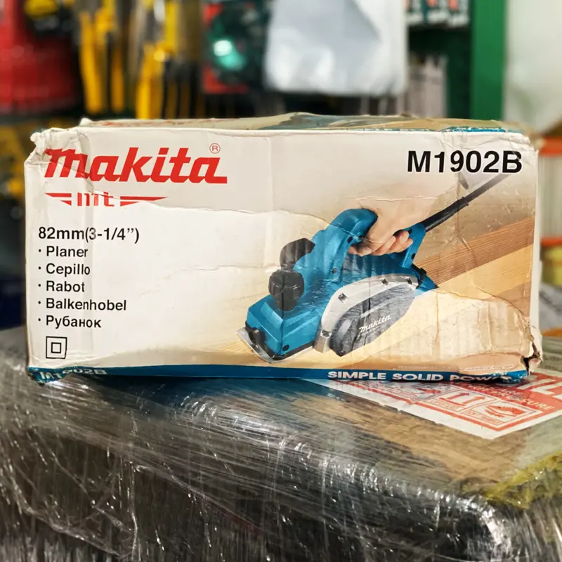 Makita Mt M1902B 3¼" Wood Planer – 82 Mm Width, 580W Motor, Damaged Box 1