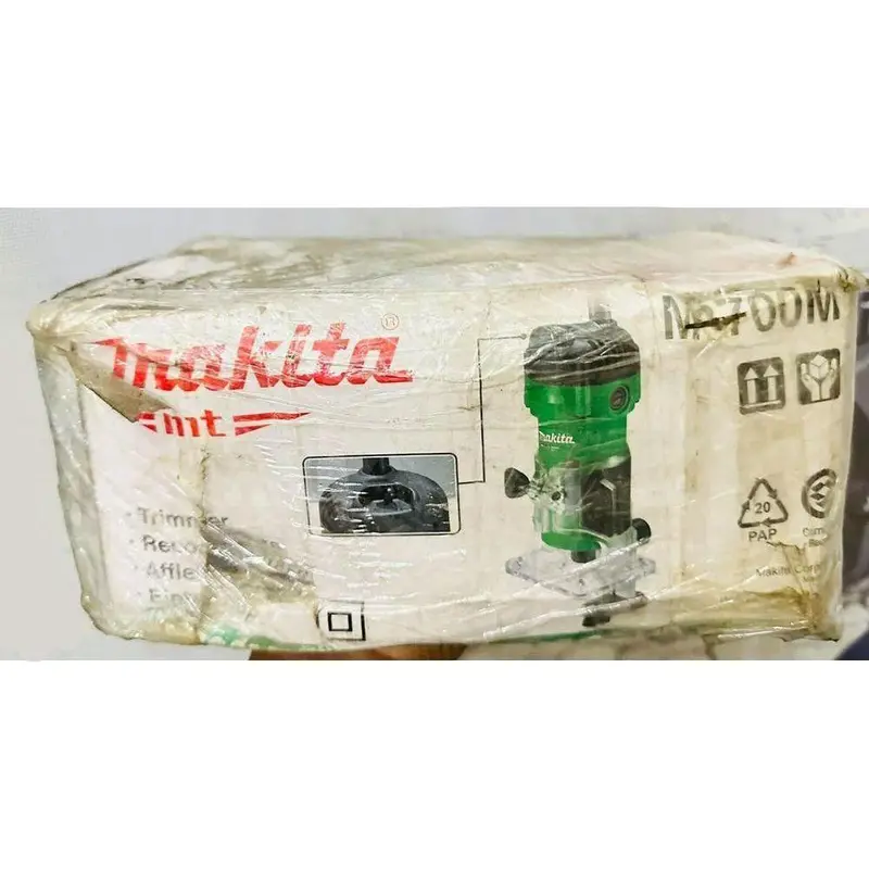 Makita Mt M3700M 1/4" 530W Palm Router – Compact Trimming And Edge Profiling (No Box) 1