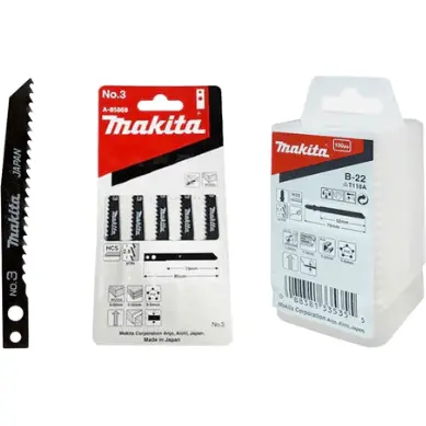 Makita No.3 Scroll-Cut Jigsaw Blade For Wood – Makita Shank (A-85830) 1