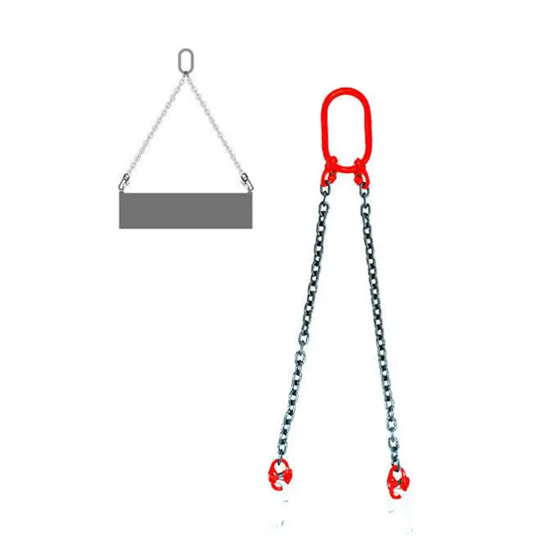 Maxlift L2S-02 Industrial Double-Leg Lifting Chain – 2-Ton Working Load Limit 1