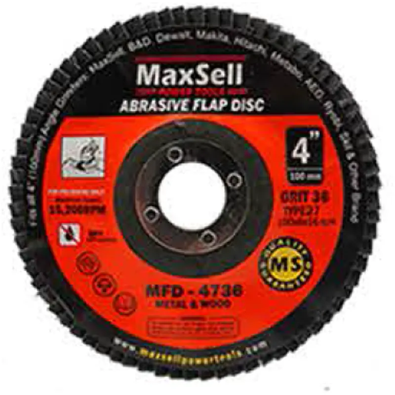 Maxsell 4-Inch Flexible Flap Disc For Grinding & Blending 1