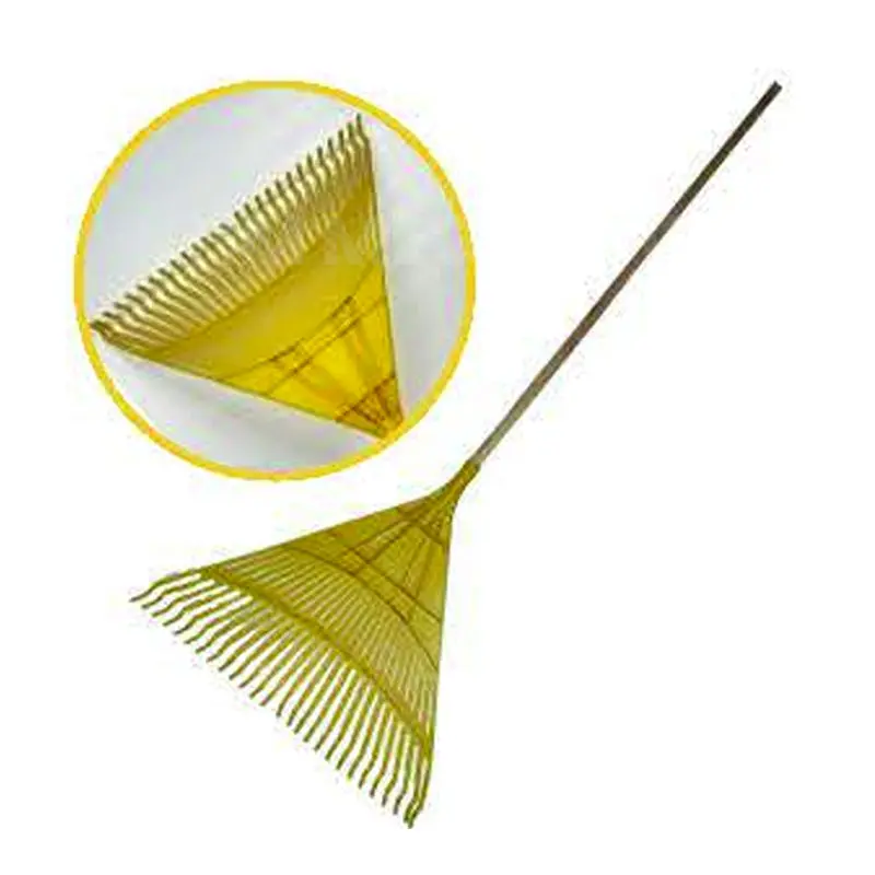 Megatools Mlfry Ergonomic Wooden-Handle Lawn Rake 1