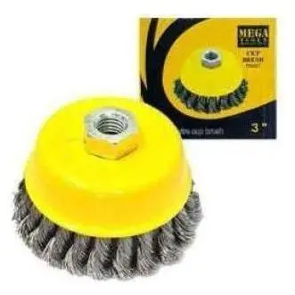 Megatools Twisted Wire Cup Brush – Mtw & Otw Series For Surface Cleaning And Rust Removal 1