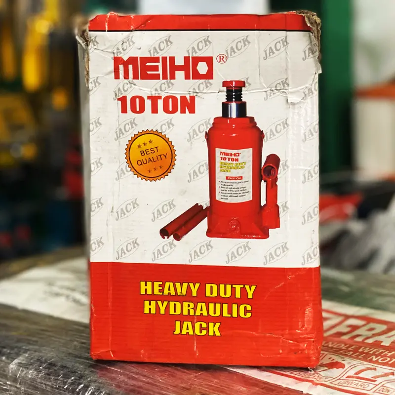 Meiho 10-Ton Hydraulic Bottle Jack – Industrial Duty, Manual Lift 1