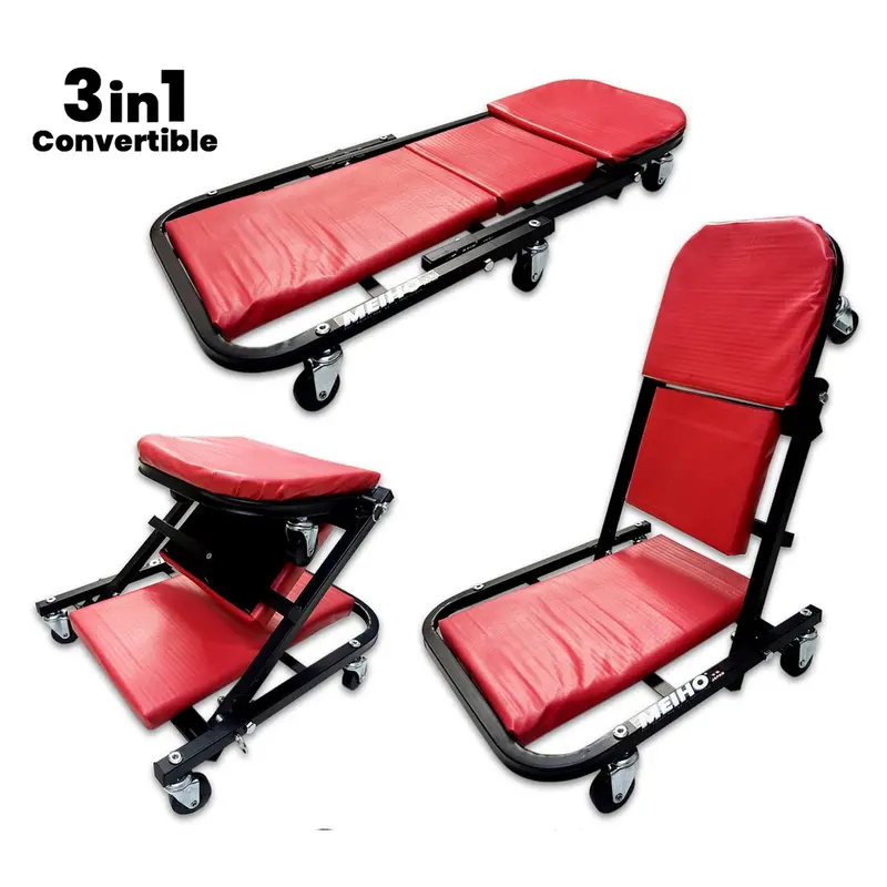Meiho 3-In-1 Convertible Automotive Creeper – Low-Profile Service Trolley 1