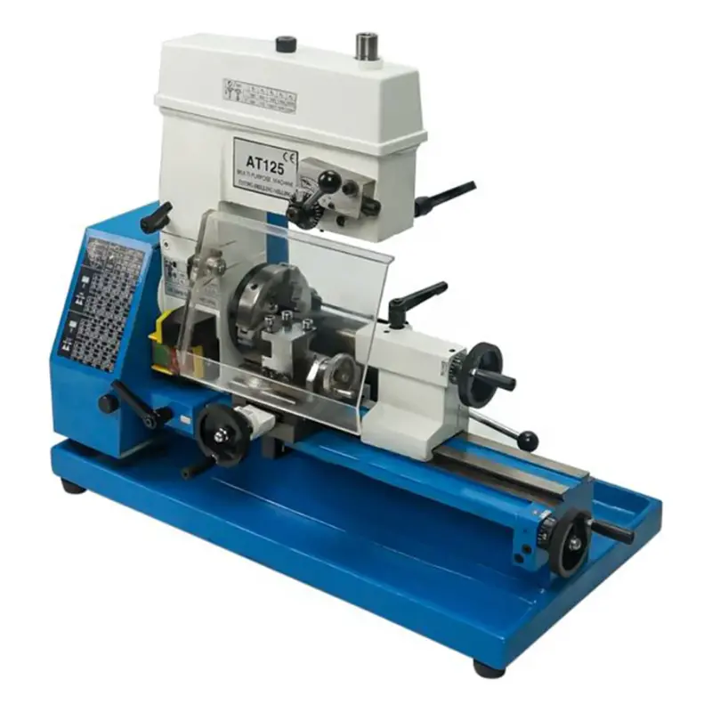 Meiho At125 3-In-1 Benchtop Lathe, Drill, And Milling Machine 1