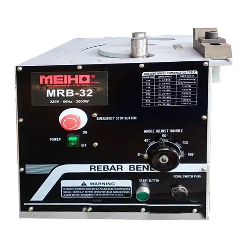 Meiho Mrb-32 High-Capacity Electric Rebar Bender – Handles 32 Mm Steel Rods 1