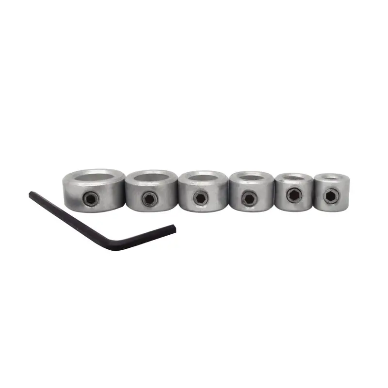 Milescraft 6-Piece Drill Bit Depth Stop Collar Set – Precision Bore Control Tool (Model 5342) 1