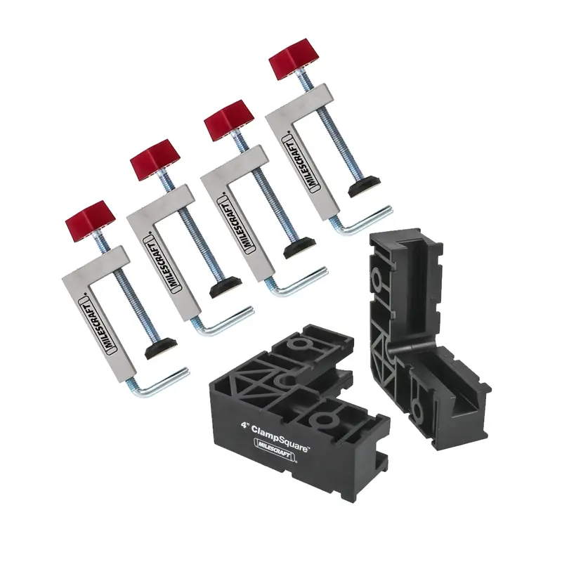 Milescraft Fence Clamp Kit 100 – Modular System With Clampsquares And Adjustable Fence Clamps (Model 7350) 1