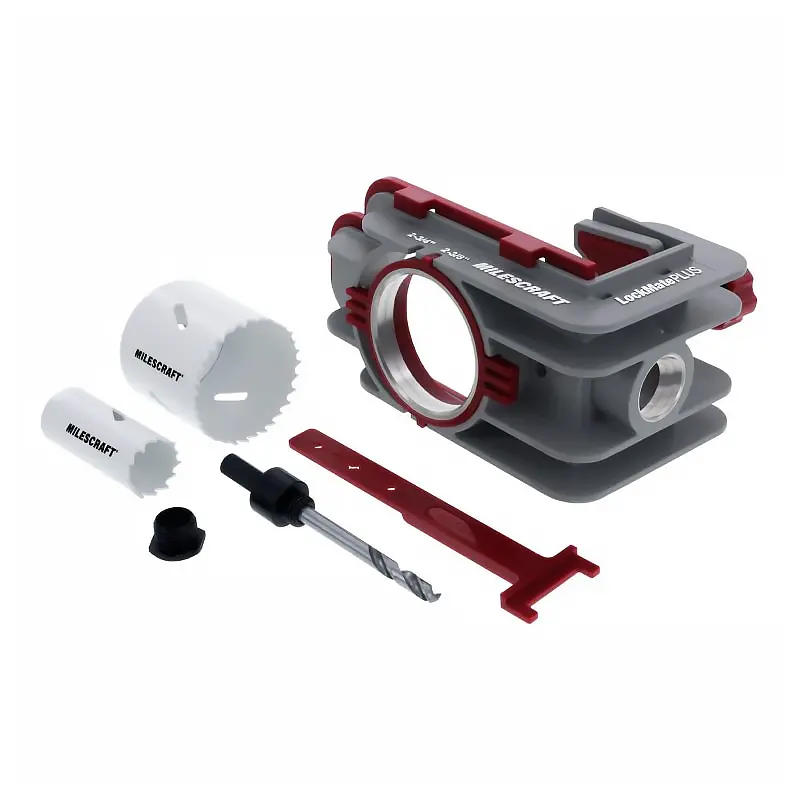 Milescraft Lockmateplus – Universal Door Lock And Knob Installation Template 1