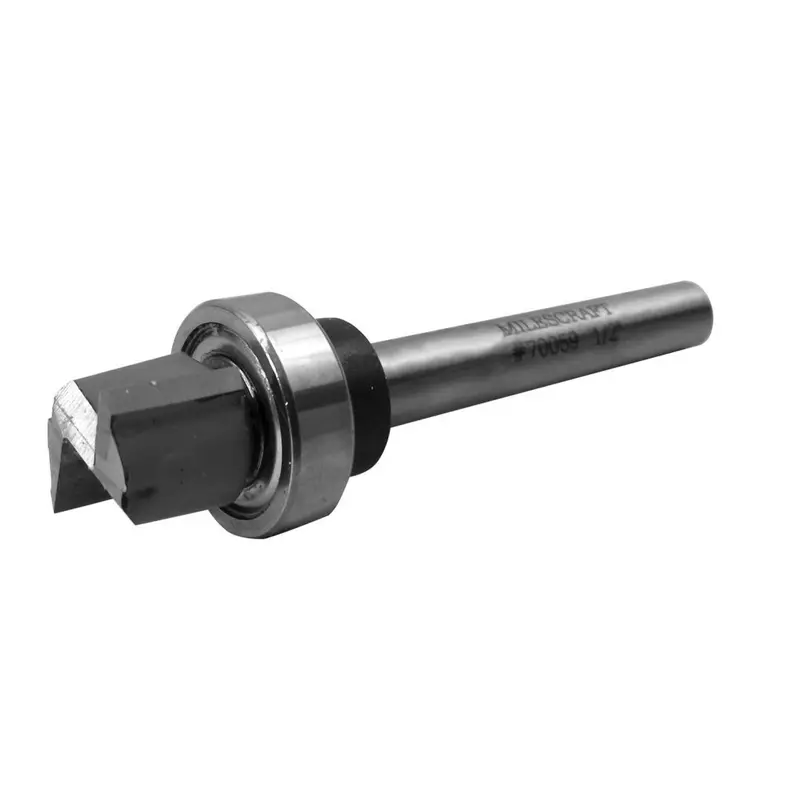 Milescraft Straight Router Bit With Bearing Guide – 1/2" Shank 1