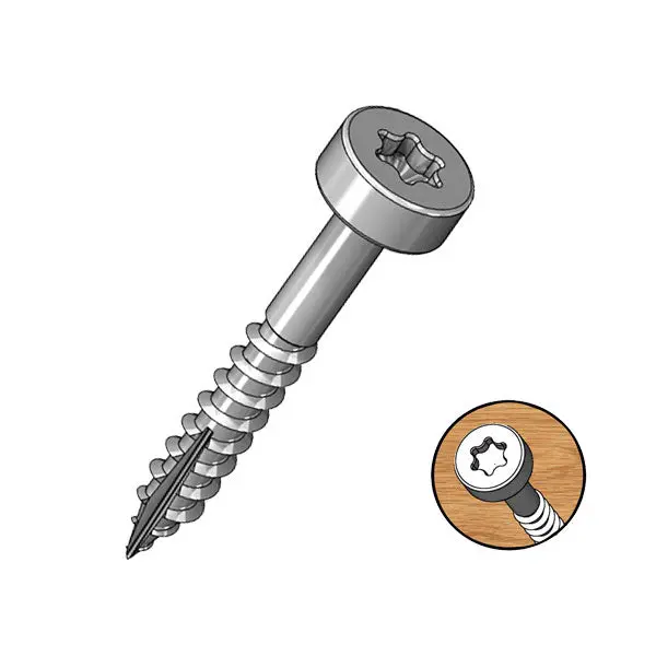 Milescraft T-20 Torx Head Pocket Screws – High-Strength Joinery Fasteners 1