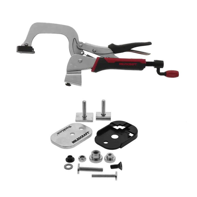 Milescraft Trackmaster – Universal T-Track Clamping System With Accessories (Model 4023) 1