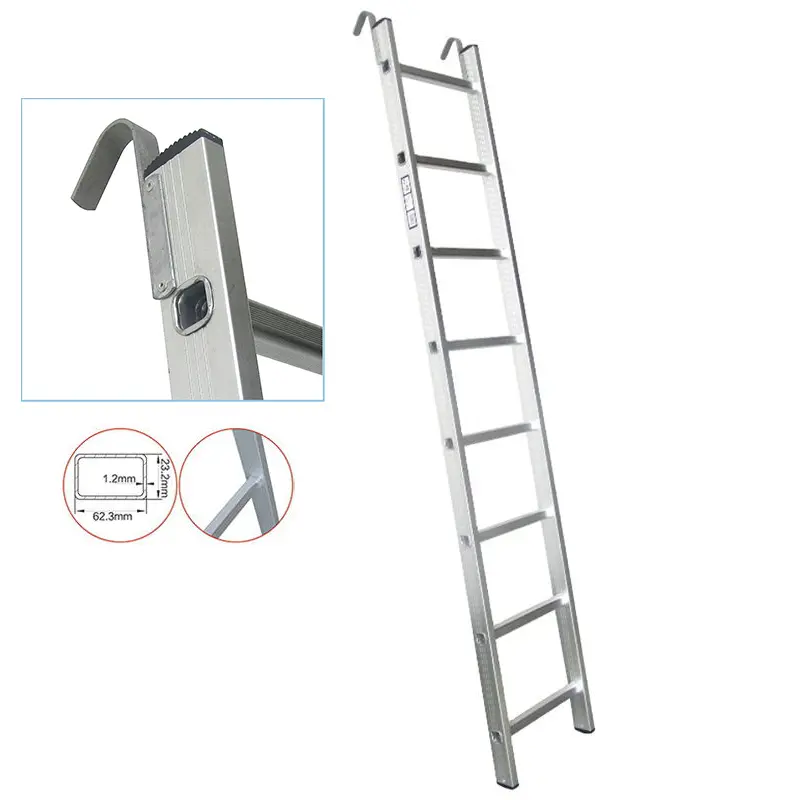 Miller Arl-300 Single-Section Aluminum Rescue Ladder With Wall Hook 1
