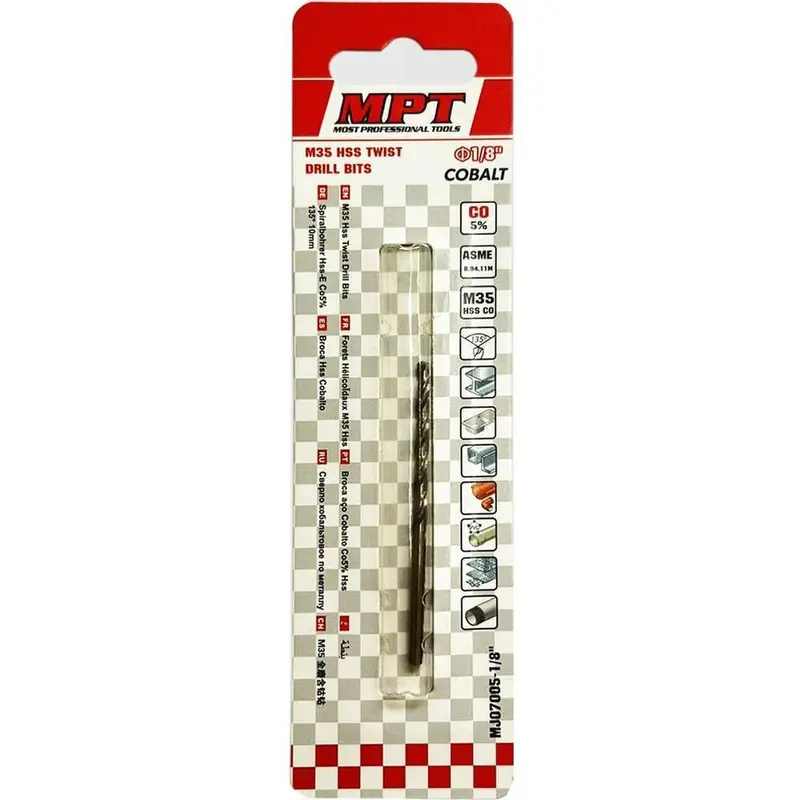 Mpt M35 Cobalt High-Speed Twist Drill Bit (Mj07005) 1