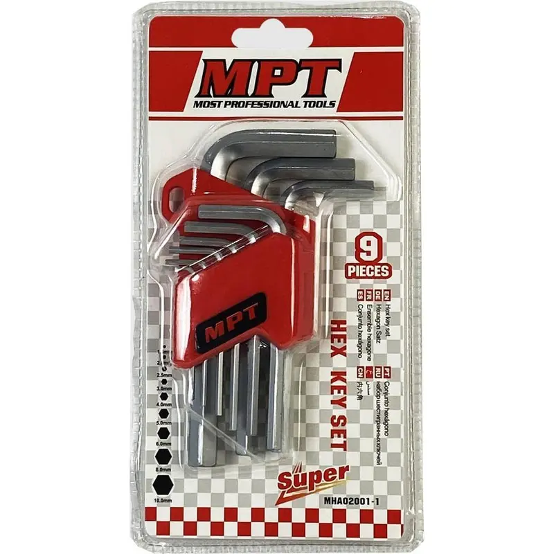 Mpt Mha02001-1 9-Piece Hex Allen Key Set (1.5–10Mm) 1