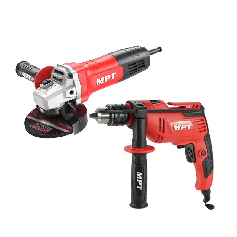 Mpt Mptk02-Eco Dual-Tool Kit: Angle Grinder + Impact Drill 1
