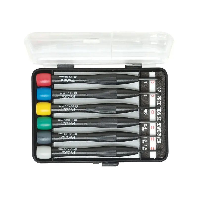 Pro'Skit 6-Piece Precision Electronics Screwdriver Kit (8Pk-2061) 1