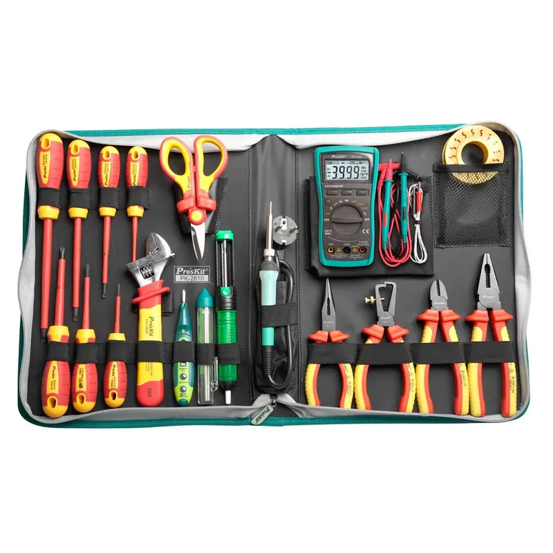 Pro'Skit Pk-2810B 20-Piece Insulated Hand Tool Set For Electrical Safety 1