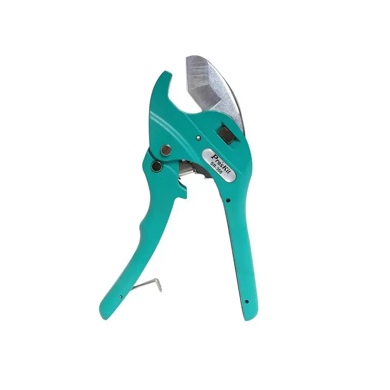 Pro'Skit Sr-366 Ratcheting Pvc Pipe Cutter With Self-Centering Blade Guide 1