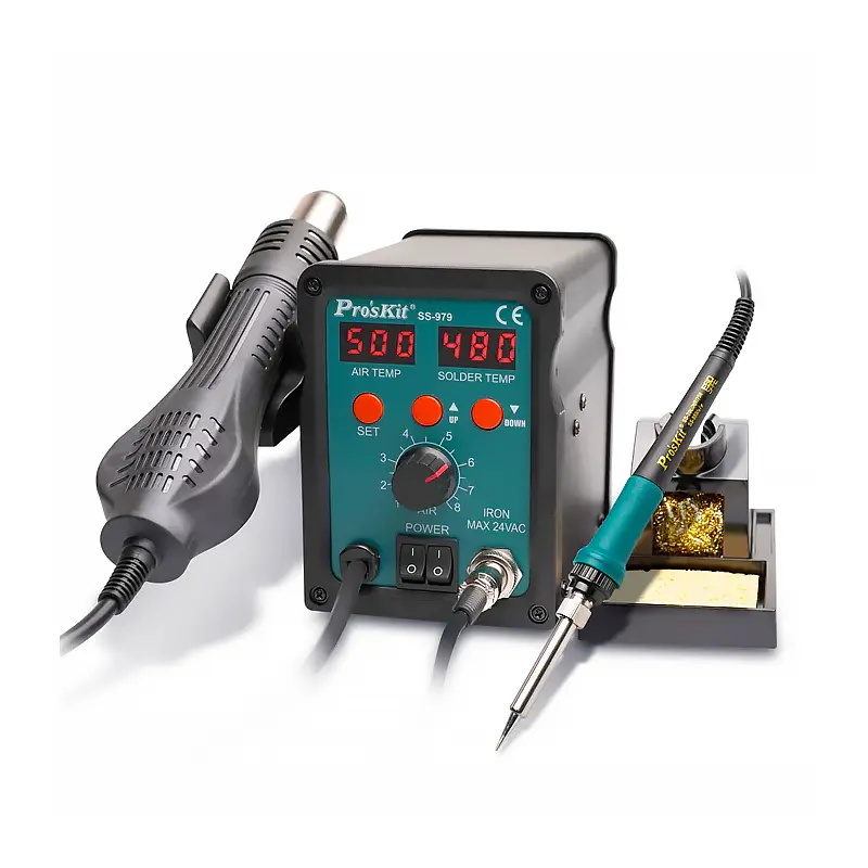 Pro'Skit Ss-979 Dual-Function Smd Hot Air Rework Station 1