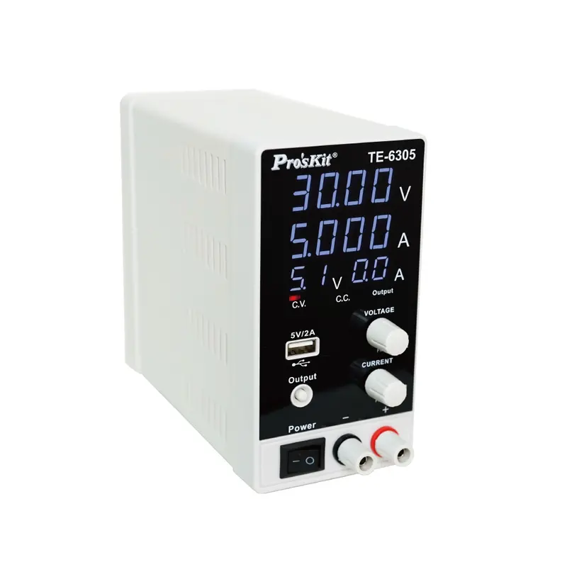 Pro'Skit Te-6305F Adjustable Dc Bench Power Supply With Digital Display 1