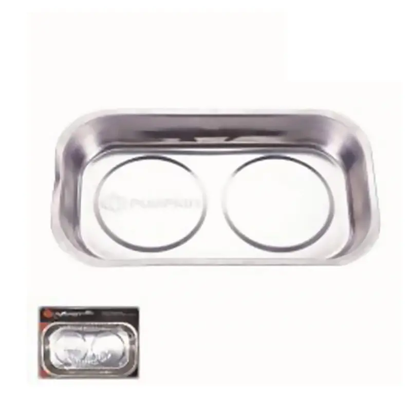 Pumpkin Pm23225 Stainless Rectangular Magnetic Parts Tray – 9-Inch Workshop Accessory 1