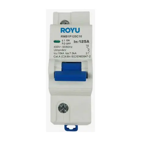 Royu 10Ka Single-Pole Miniature Circuit Breaker – Din Rail Mount (1.5 Modules) 1