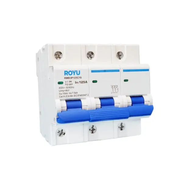 Royu 10Ka Three-Pole Miniature Circuit Breaker – Din Rail Mount (4.5 Modules) 2