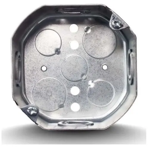 Royu Emt Square Junction Box – Metallic Enclosure For Wiring Connections 1