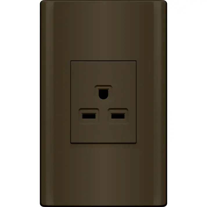 Royu Plano 1-Gang 20A Aircon Outlet – Md901/Dg (Dark Gray) 1