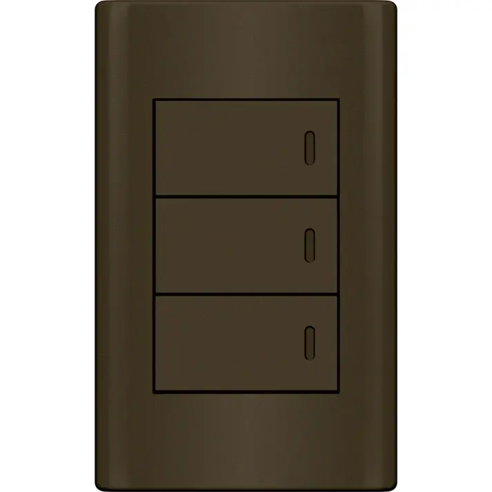 Royu Plano 3-Gang 16A Switch Assembly – Md515/Dg (Dark Gray) 1