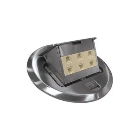Royu Rcf3 Classic Triple-Gang 10A Universal Floor Receptacle 1