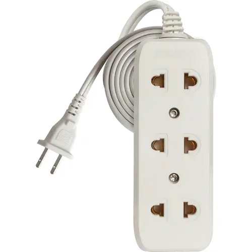 Royu Redec103 3-Gang Universal 10A Socket – 4-Meter Extension 1