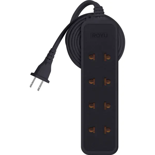 Royu Redec115 4+1 Gang Universal Power Outlet With 1-Pin Adapter – 4-Meter Cord 2