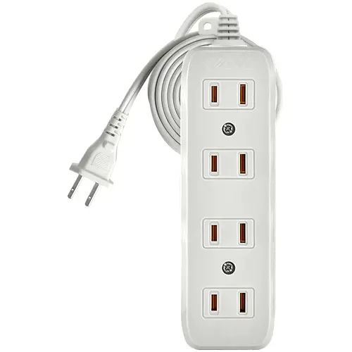Royu Redec304 4+1 Gang Flat Pin 10A Socket – 4-Meter Extension Cord 1
