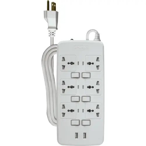 Royu Redec726 6-Gang Individual Toggle Switches With Dual Usb Charging Ports 1