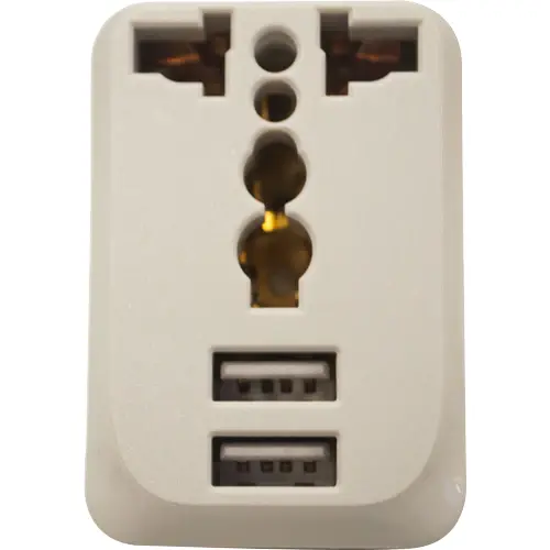Royu Redpl125 10A Global Adapter With Dual Usb Charging Ports 1