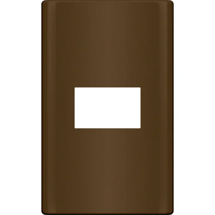 Royu Rmp1/Dw Single-Gang Blank Plate – Plano Profile, Dark Wood Accent 1