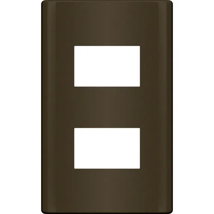 Royu Rmp2/Dg Two-Gang Wall Plate — Plano Design, Dark Gray 1