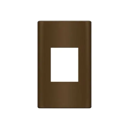 Royu Rmp8/Dw Dedicated 1-Gang Plate For Rmo8/Dw Outlet – Plano, Dark Wood 1