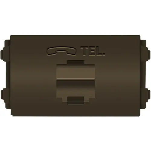 Royu Rmx1/Dg Plano Dark Gray Telephone Wall Socket (Rj11) 1