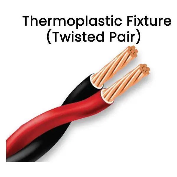 Royu Rtf2C16Abr150 Twisted-Pair Thermoplastic Fixture Wire – 2-Core, Red/Black, 1.5M 1