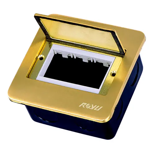 Royu Rwf60 Square Floor Box With Window Opening – Wide Profile 1