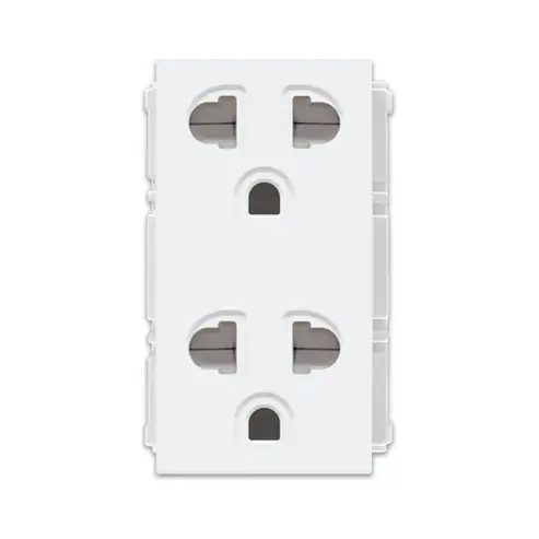 Royu Rwo11 Wide Duplex Universal Socket With Safety Shutters – 15A 1