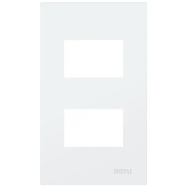 Royu Rwp2 Wide Double-Gang Blank Faceplate 1